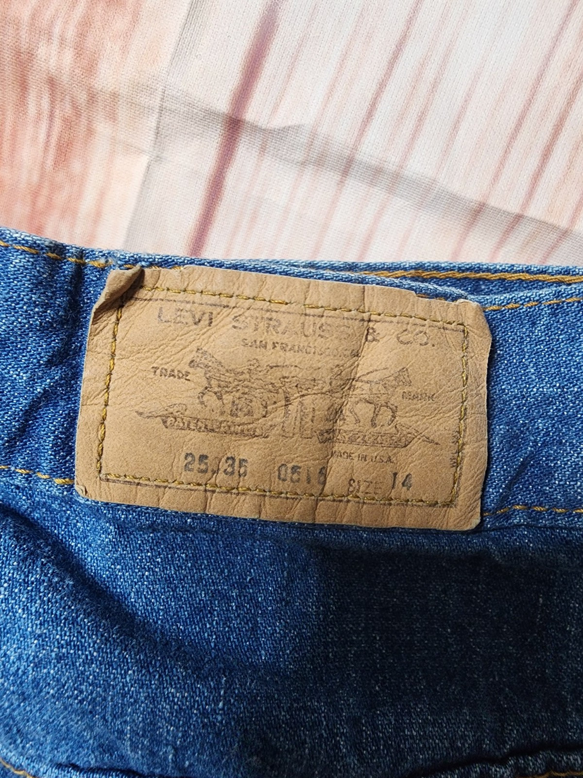 Levi’s Vintage Orange Tab High Rise Denim Jeans W… - image 8