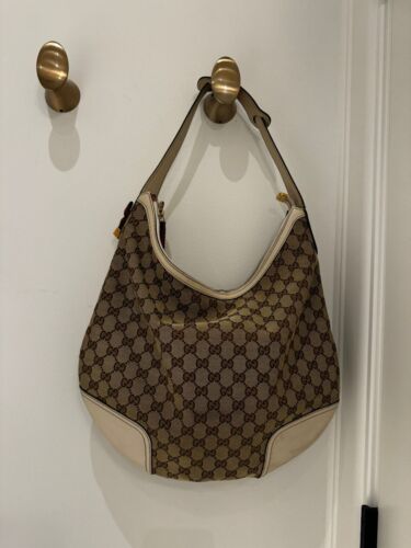 Gucci Hobo GG Canvas Princy Bag Genuine Authentic