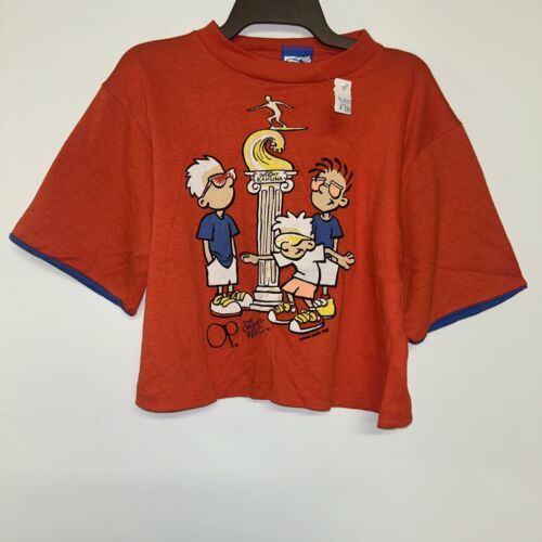 Vintage 1980’s Ocean Pacific Kids Cropped Tshirt,… - image 1