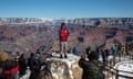 The Grand Canyon’s South Rim (pictured) is often heaving with tourists, but there’s plenty of spots to find solitude. 