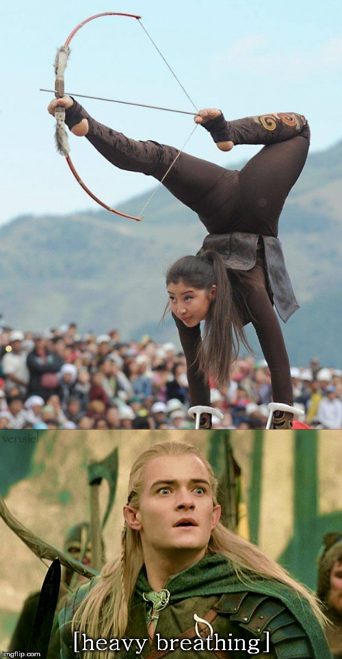 dat bow | [heavy breathing] | image tagged in archery,bow,legolas,heavy breathing | made w/ Imgflip meme maker