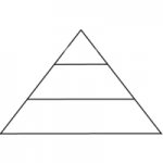 Pyramid blank three levels template