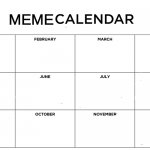 meme calendar template