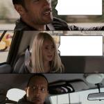 The Rock Driving meme