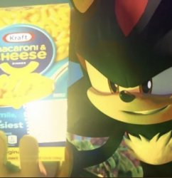 Shadow the hedgehog macaroni Meme Template