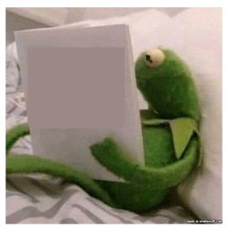 Kermit reading Meme Template