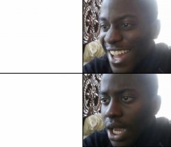 Black man happy sad Meme Template