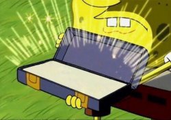 Spongebob briefcase Meme Template