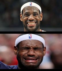 lebron happy sad Meme Template