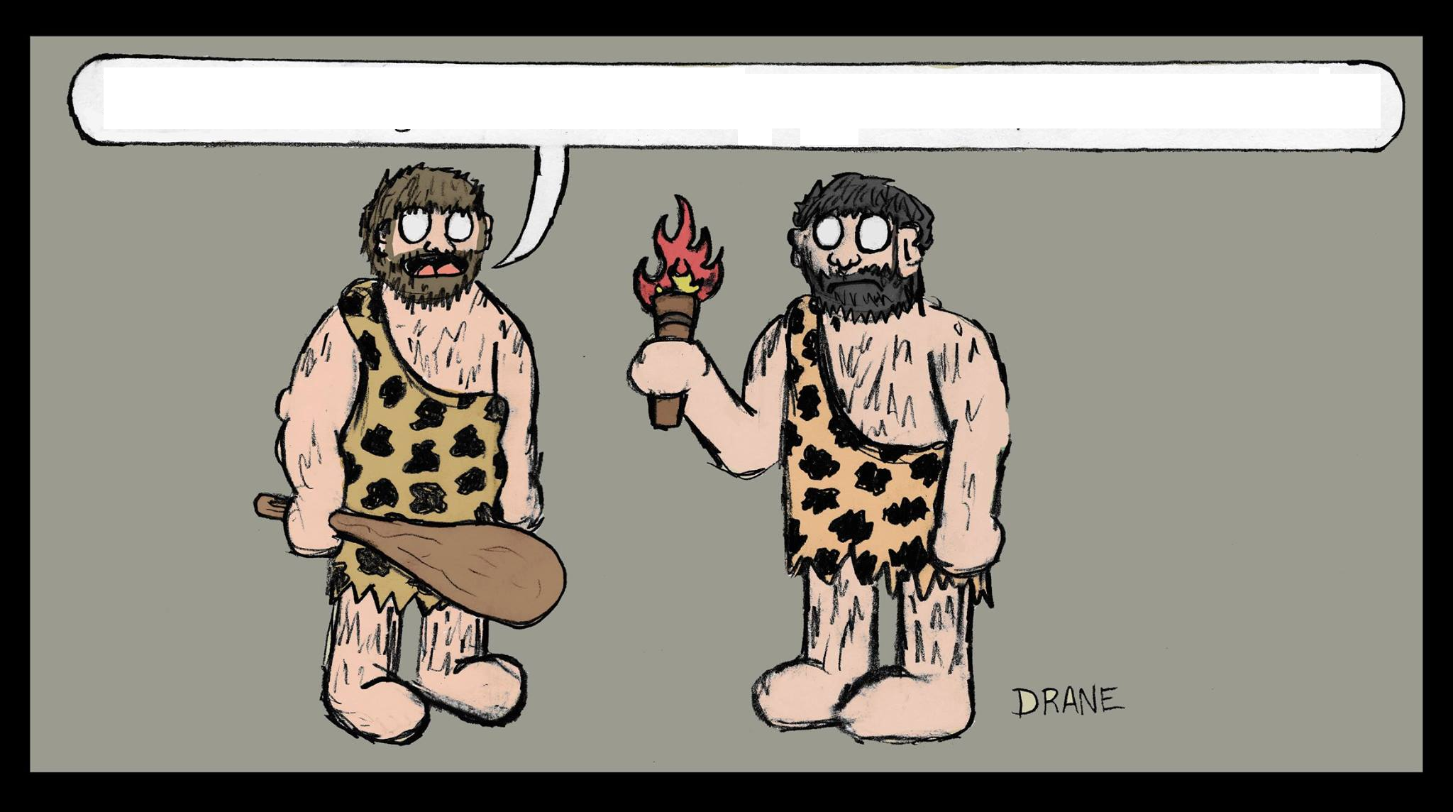 High Quality Caveman fire Blank Meme Template