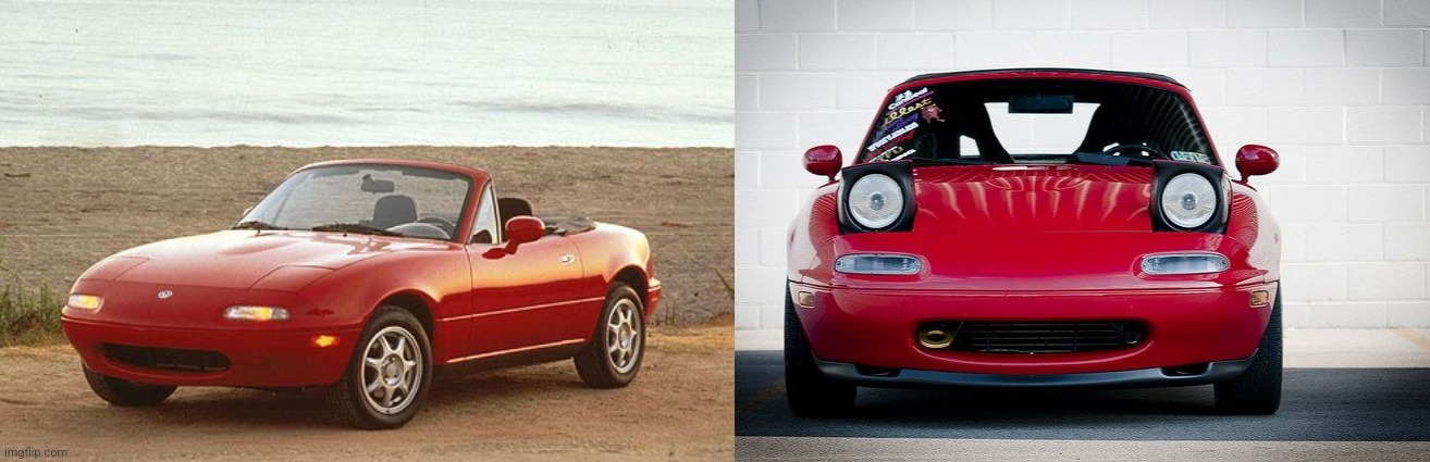 Shocked Miata | image tagged in truth of miatas,miata | made w/ Imgflip meme maker