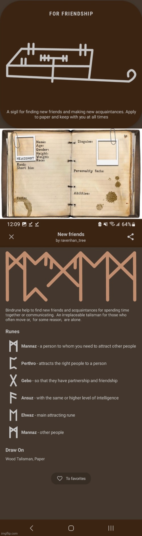 image tagged in rune for friendship,blank book v7 for identification,rune new friends | made w/ Imgflip meme maker