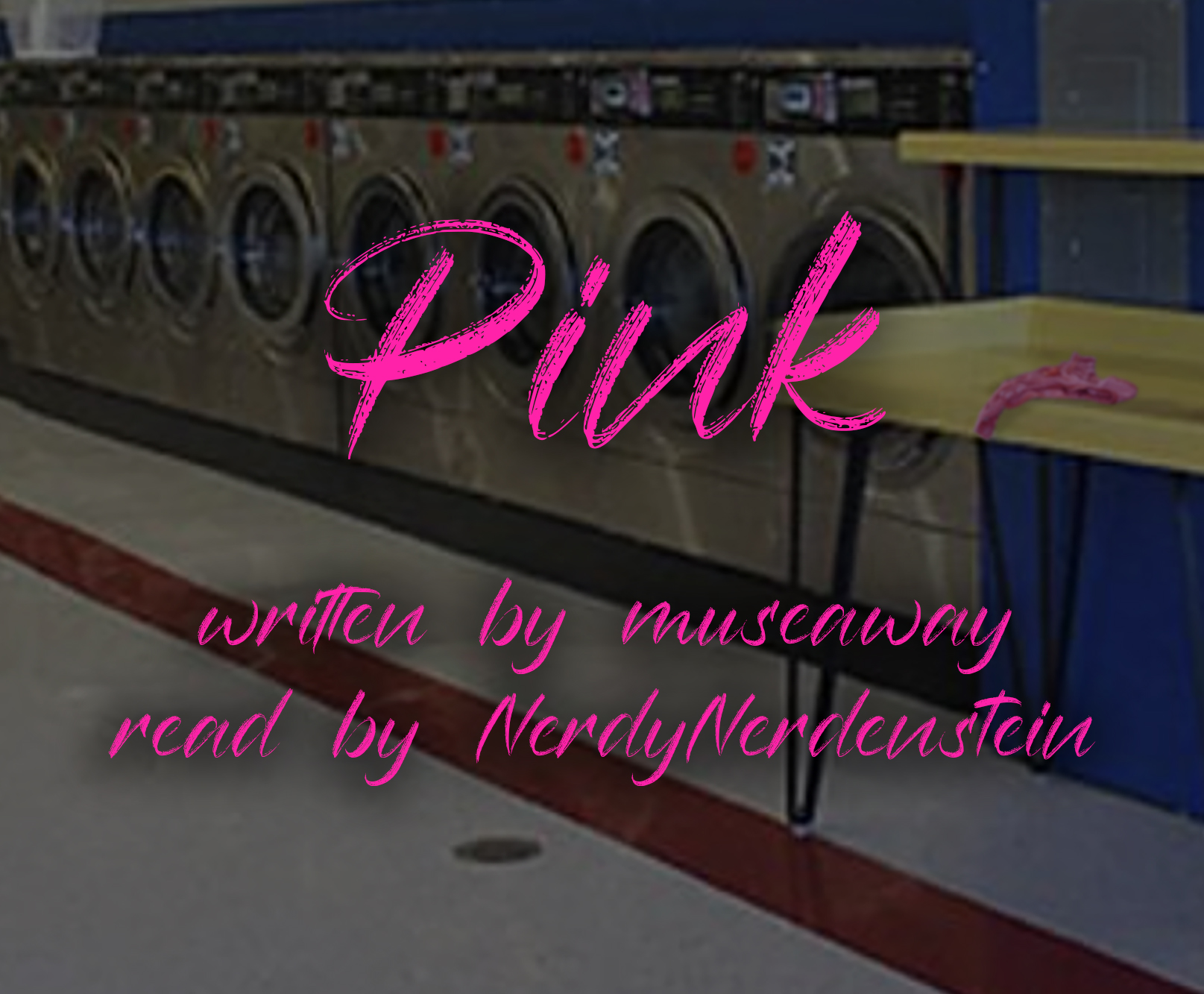 cover art with title and image of laundromat with pink panties on a table