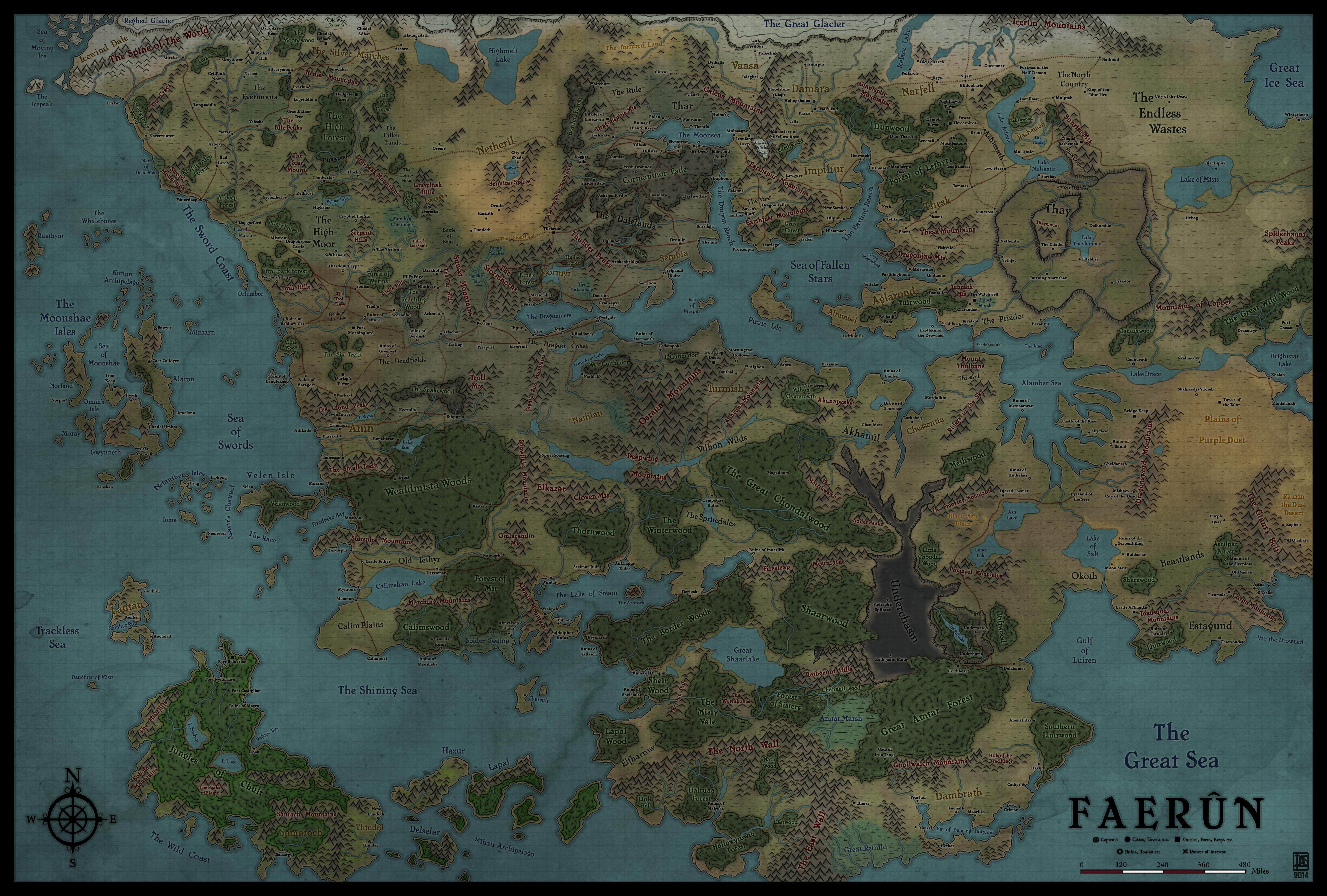 World Of Faerun Interactive Map 5e Dnd - PELAJARAN