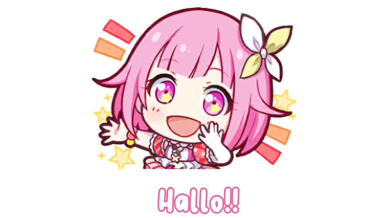 Hello I’m Emu Otori Emu Is Meaning Smile meme depicting Hatsune Miku Colorful Stage character Emu Otori.