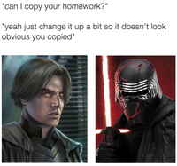 "can I copy your homework?" "yeah just change it up a bit so it doesn't look obvious you copied"