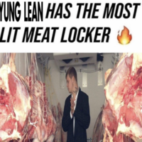 YUNG LEAN HAS THE MOST LIT MEAT LOCKER