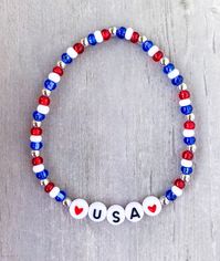 USA Seed Bead Bracelets ❤️🤍💙 Red, White and Cute  These bracelets are perfect for the 4th holiday and for any occasion. Silver filled beads for no tarnish! CARING TIPS FOR YOUR JEWELRY ⭐️Treat and store with care. ⭐️ For longevity, avoid exposing your jewelry to water. ⭐️ Avoid having direct contact with lotions, perfumes, sanitizers as these chemicals may cause discoloration of your jewelry.