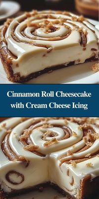 This Cinnamon Roll Cheesecake combines the creamy richness of cheesecake with the warm, spiced flavors of cinnamon rolls. Topped with a luscious cream cheese icing, this dessert is indulgent and perfect for any special occasion.