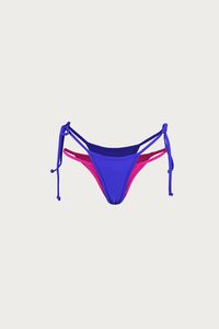 Introducing the Double Layer Bottom - this piece was expertly designed to mimic the look of swimsuit layering. It offers the perfect amount of coverage and stays in place so you can enjoy it in and out of the water. Features double layer bottom with side ties and cheeky coverage.