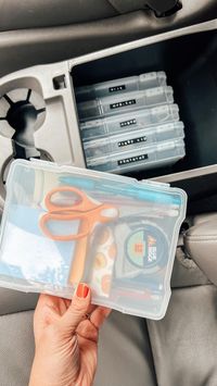 ORGANIZATION THAT’S WORKING, part 1: car console. Grab some clear 5x7” photo boxes and your car console is sure to never be the same (in… | Instagram