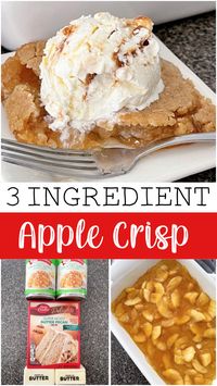 Looking for a simple and delicious dessert? Look no further than this easy apple crisp recipe! With just three ingredients - apple pie filling, melted butter, and a cake mix - you can whip up a cozy and comforting treat in no time.