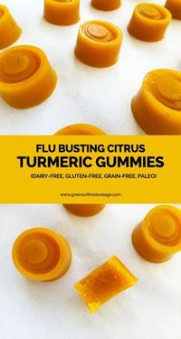 Heal your gut and reap the anti-inflammatory, analgesic, and antioxidant benefits of these Flu Busting Citrus and Turmeric Gummies. (Paleo and gluten-free)