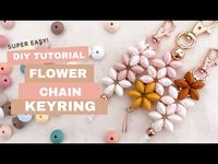 Tutorial - DIY Silicone Flower Chain Keyring - YouTube