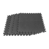 Black Foam Garage Flooring - Each package comes with 4 interlocking tiles Foam-rubber tiles are designed to be slip-resistant Easy to assemble with the interlocking jig-saw edges $2395