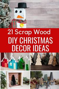 Easy DIY Christmas projects to make. Turn your scrap wood into Christmas decor today with these simple yet beautiful Christmas woodworking project ideas! DIY Christmas wood projects to sell, rustic decor.