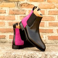 Add some color to your Chelsea Boots! The Blake Chelsea Boot by Civardi is crafted in box-calf leather & soft kid suede and has a gently chiselled toe. Handmade on Goodyear-welted leather soles. Order a pair online or choose to customize this design to create your own unique Chelsea Boots. Free worldwide shipping on all orders. #chelseaboots, #customboots, #uniqueboots