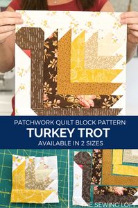 Turkey Trot Quilt Block | Blocks 2 Quilt - The Sewing Loft