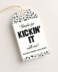 Item details What better way to say Thanks for kickin' it with me than this hip hop themed party favor tag! Perfect for adding that little extra to your little one's birthday bash and expressing your gratitude in a fun way, while still keepin' it real. Wondering about the ins and outs of digital downloads? Dive into the details, along with useful tips & tricks on printing. Use this gift tag to decorate any important milestones ranging from The Notorious One to 2 Legit to Quit themed birthdays, baby showers, and more. Simply print out and get ready for a gangsta party! Instantly transform any space into a gangsta's paradise with our hip hop themed party decorations. We know planning a birthday can be overwhelming, but our printable birthday decor makes it easier – say goodbye to the stress