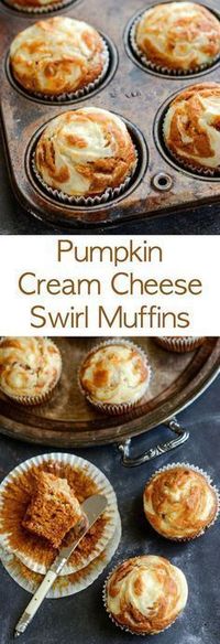 PUMPKIN CREAM CHEESE SWIRL MUFFINS | ROSLYN FOOD #creamcheese #muffins #swirl #cakerecipes