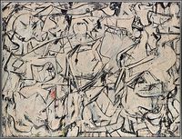 Attic 1949 -   Willem de Kooning  (American (born The Netherlands), Rotterdam 1904–1997 East Hampton, New York)