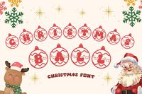 - CHRISTMAS FONT

Christmas Ball is a cute Christmas monogram font. It embodies playfulness and authenticity and is the perfect choice for all your favorite projects, or even for blog posts, logos, branding, ads, invitations, greeting cards, planners, photo albums, decorations, and much more. Add it to any of your designs, and enjoy the results!