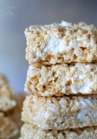 The perfect rice krispie treat recipe...super marshmallowy and gooey! Easy and turns out perfect every time!