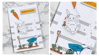 Daisy Mae Carrot Patch Lattice Split Card 🥕 🐇 Digital Download Coloured Images. - YouTube