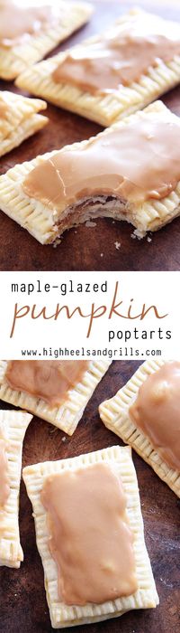 These Maple-Glazed Pumpkin Poptarts are made with pie crust, stuffed with a maple and pumpkin filling, and topped with a delicious maple glaze. You'll never want a store-bought poptart again!