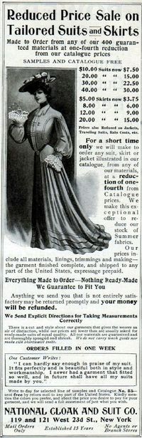 National Cloak & Suit Co 1904