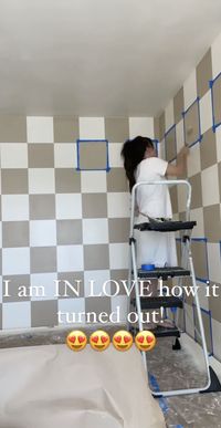 DIY Checkered Wallpaper Hack | Teenage Room Transformation