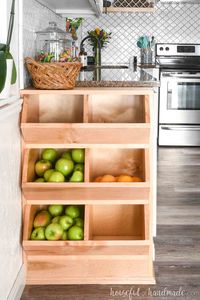 Vegetable Storage Bins Woodworking Plans – Houseful of Handmade