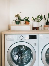 DIY Waterfall Butcher Block Washer & Dryer Counter — We The Dreamers