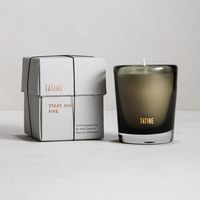 Crisp, sparkling citrus notes enriched with ginger, bergamot, and aromatic magnolia flower. Lime essential oils are anchored with green mossy notes and grounded by warm Indian sandalwood.  Part of the STARS ARE FIRE Collection—Like the evolution of a memory retained, each Stars Are Fire candle vessel exists beyond its initial lifetime.   8 oz. soy wax candle Handmade, drink-safe smoke grey vessel 60 hour burn time Proudly hand poured in Chicago, IL  #moderncandles #candledesign #candlepackaging