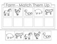 FREE........Farm Theme.  There are 4 worksheets.  Each page is a cut and paste activity....