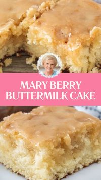 Mary Berry Buttermilk Cake is made with all-purpose flour, sugar, salt, baking powder, baking soda, buttermilk, eggs, vanilla extract, vegetable oil, and unsalted butter. This delicious Mary Berry Buttermilk Cake recipe creates a tasty dessert that takes about 1 hour and 45 minutes to prepare and can serve up to 15 people.