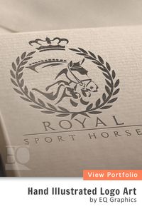 Make a lasting impression with a custom horse logo from EQ Graphics. Our hand-illustrated designs perfectly capture the essence of your equestrian brand. Commission a logo that represents your business at www.EqGraphics.com.