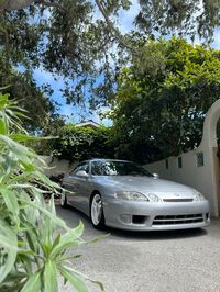 Origin Labo streamline front bumper Carbon fiber hood 😭 for slanted rad Custom fiberglass front splitter Silver pearl wrap, and spoiler extension Dunlop Dirrezza 255 & 245 40 17  CD009 manual swap, serial9 short shifter Custom headers & arc filter box -> OBX ITB’s 3” Titanium mufflers Radium fuel rails, in tank fuel pump.  Coil on plug conversion, and custom dyno tune Figs stubby end links, whiteline 30mm sway front 6” Swift spring upgrade 18k / 10k