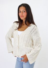 East Coast Cardigan ★ Beige – Rock N Rags