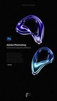 Chrome Liquefy Effect | Adobe Illustrator Tutorial   ▪️Tutorials by @ferhatsozeriart   #photoshoptutorials  #photoshopeğitim  #illustratortutorial #grafiktasarım #3d #effects